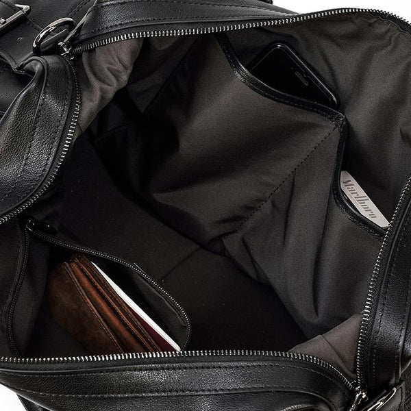 Black Leather Holdall |