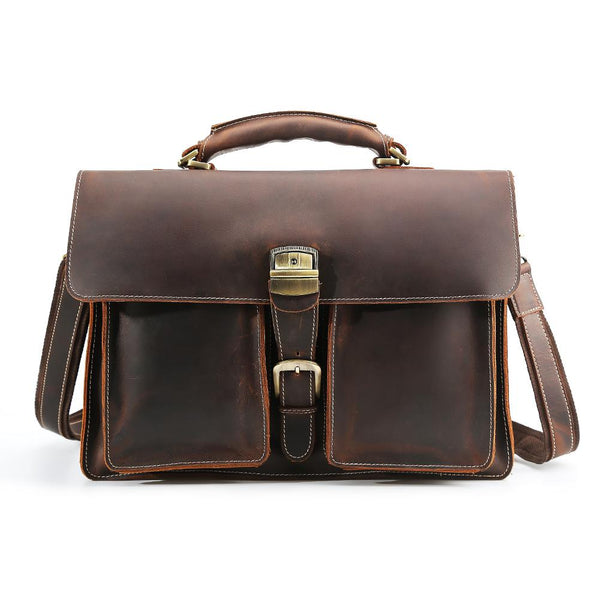 Brown Leather Shoulder Bag |