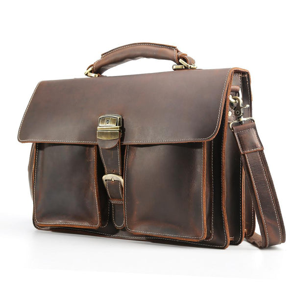 Brown Leather Shoulder Bag |