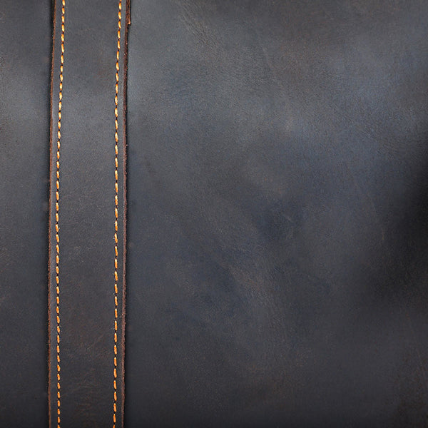 Brown Leather Weekender Bag |