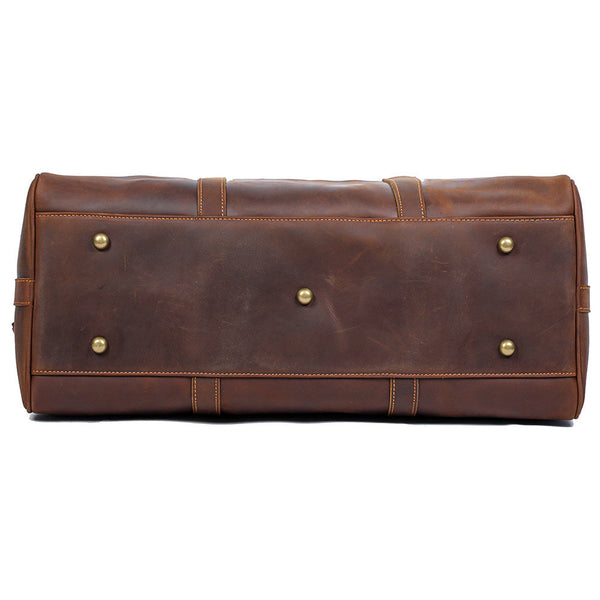 Brown Leather Weekender Bag |