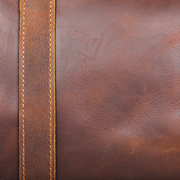 Brown Leather Weekender Bag |