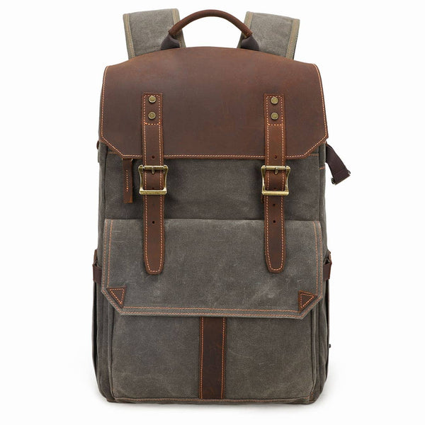 Waxed Canvas Camera Backpack |