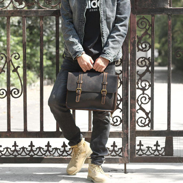 Leather Courier Bag |