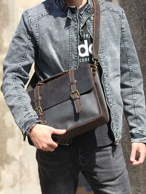 Leather Courier Bag |