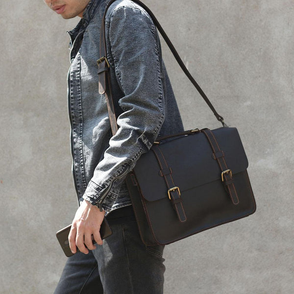 Leather Courier Bag |