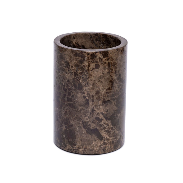 Marmer vaas/wijnkoeler bruin 18x12cm=Vase – Marble – Wine Cooler – 18×12 cm – Brown