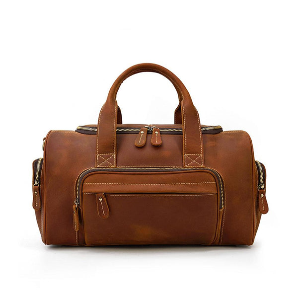 Mens Leather Holdall |