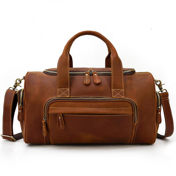 Mens Leather Holdall |