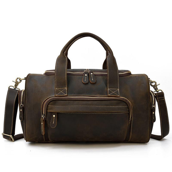 Mens Leather Holdall |