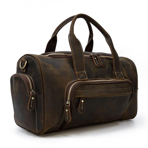 Mens Leather Holdall |