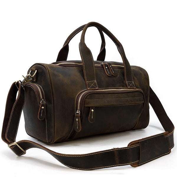 Mens Leather Holdall |