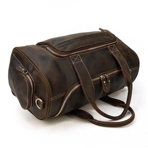 Mens Leather Holdall |