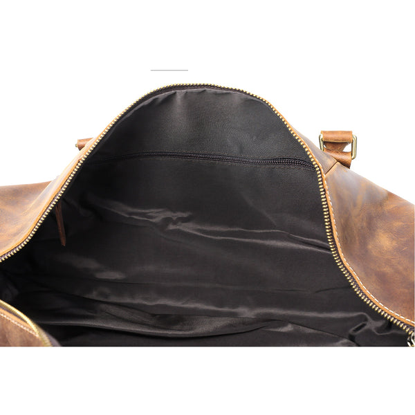 Mens Leather Travel Bag |