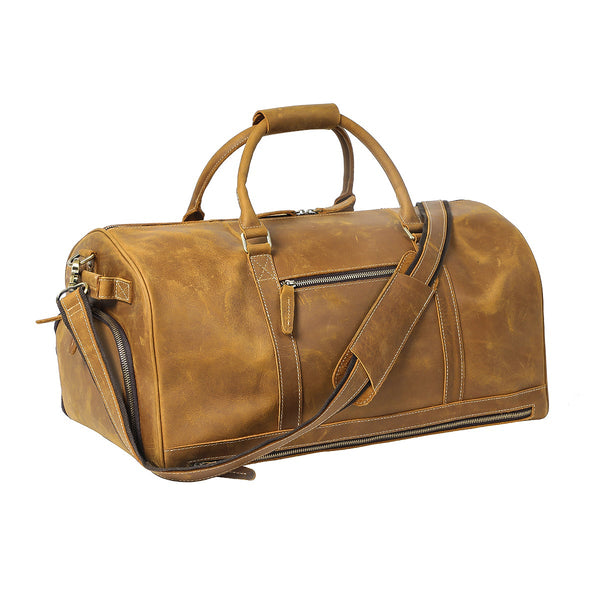 Mens Leather Travel Bag |