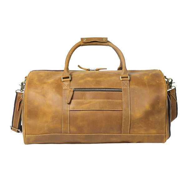 Mens Leather Travel Bag |