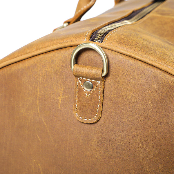 Mens Leather Travel Bag |