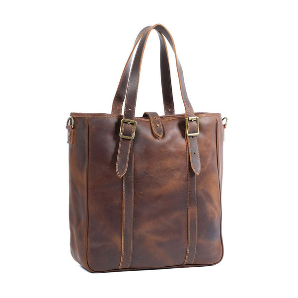 Vintage Leather Tote Bag |