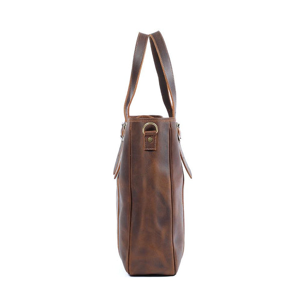 Vintage Leather Tote Bag |