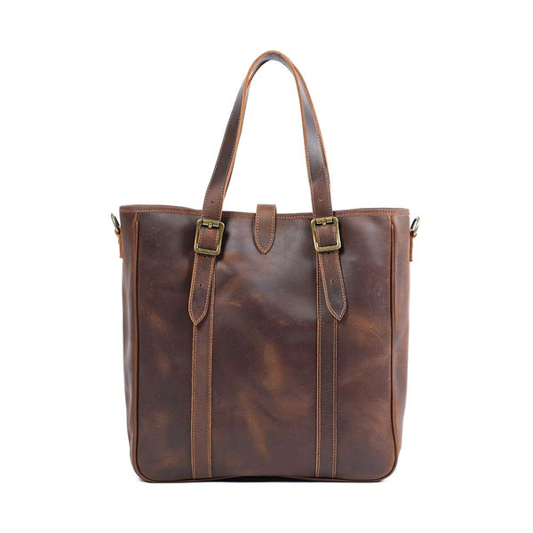 Vintage Leather Tote Bag |