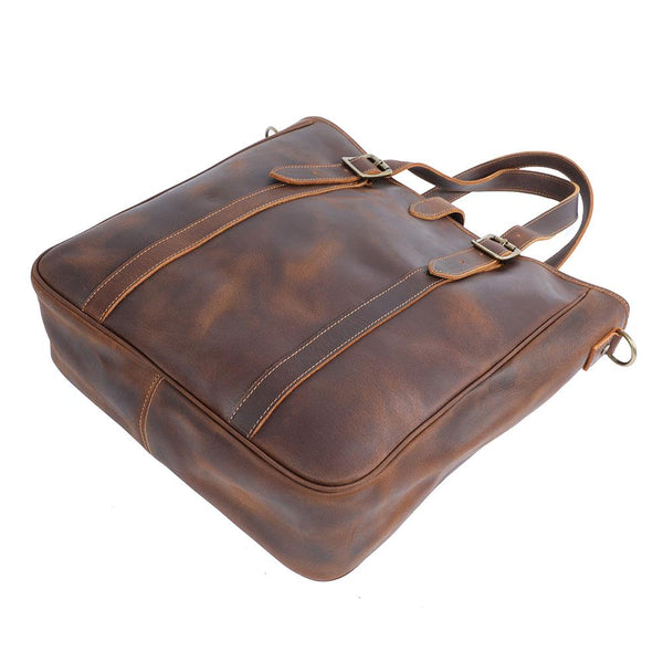 Vintage Leather Tote Bag |