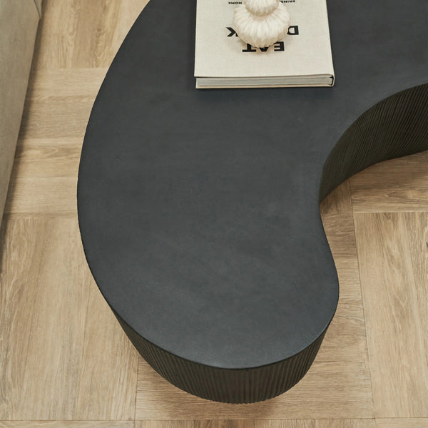 Minimalistisch Betonnen Salontafel Groot Zwart=Coffee Table – Concrete – Minimalist – Black