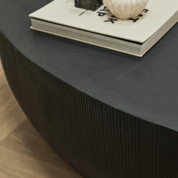 Minimalistisch Betonnen Salontafel Groot Zwart=Coffee Table – Concrete – Minimalist – Black