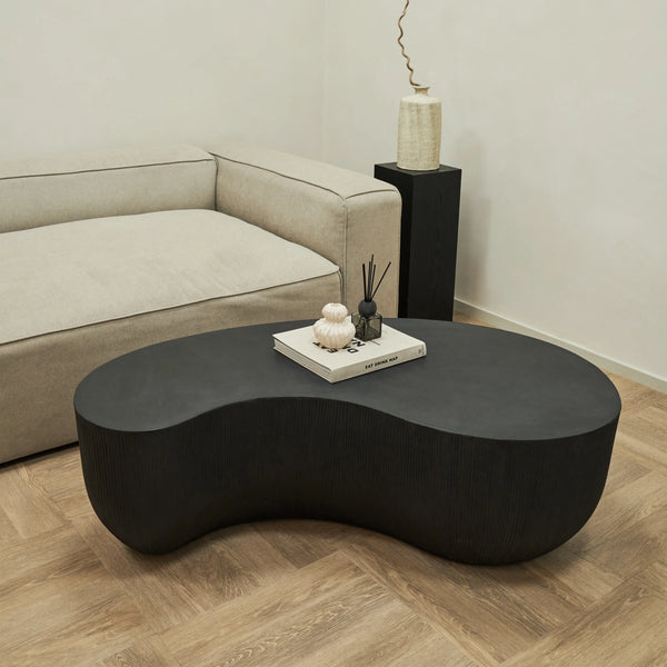 Minimalistisch Betonnen Salontafel Groot Zwart=Coffee Table – Concrete – Minimalist – Black