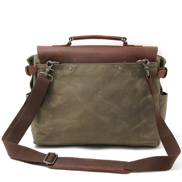 Canvas Crossbody Messenger Bag |