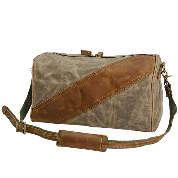 Waxed Canvas & Leather Sling Bag |