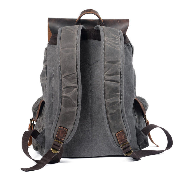 Canvas Leather Backpack |