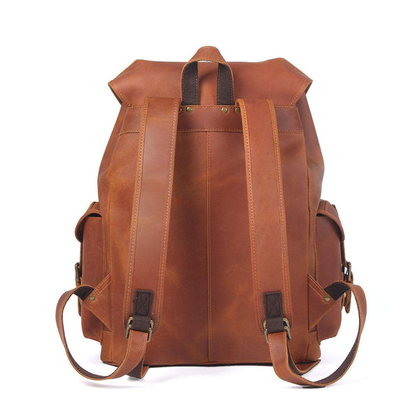 Leather Travel Backpack |