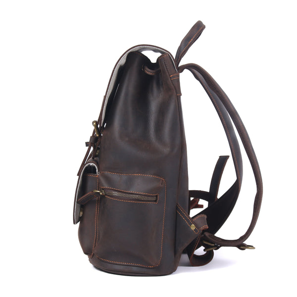 Leather Drawstring Backpack | 