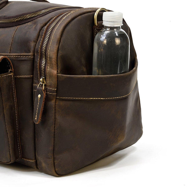 Men's Leather Duffle Bag |