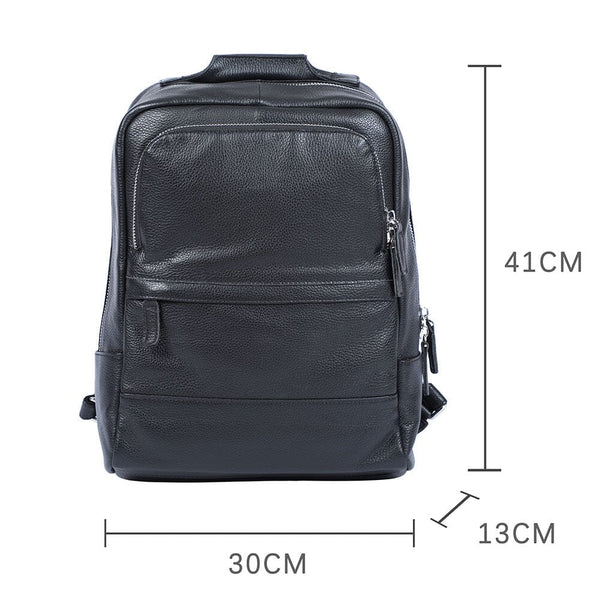 Black Leather Bookbag | 