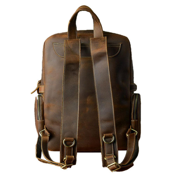 Brown Leather Backpack |