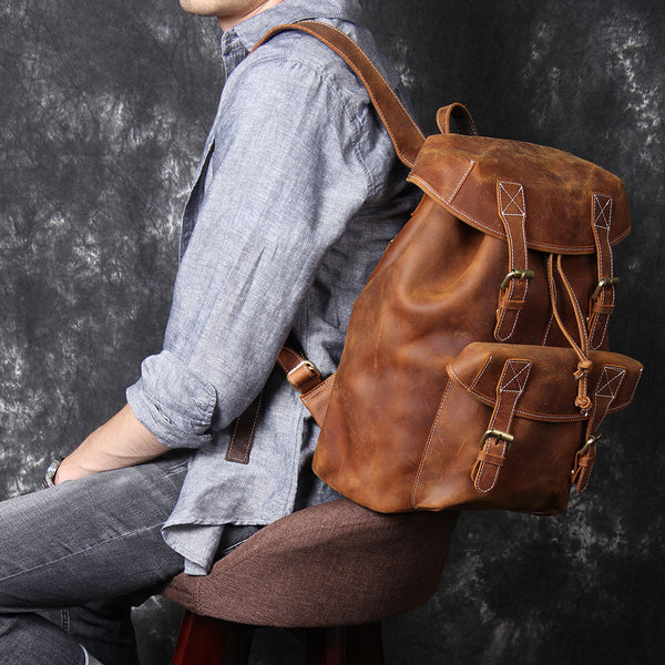 Leather Knapsack |