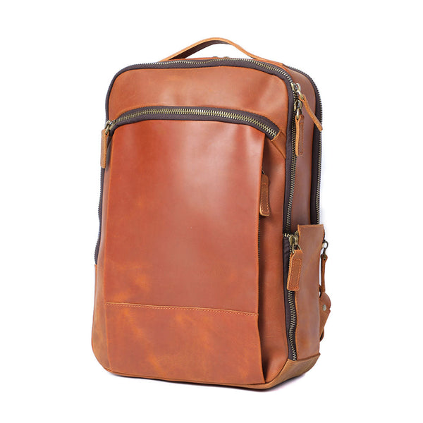 Leather Laptop Rucksack |