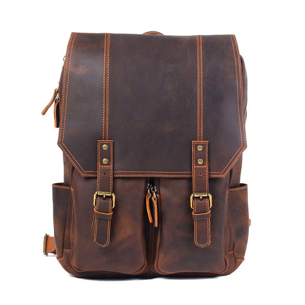 Brown Leather Rucksack |