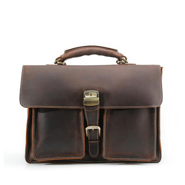 Brown Leather Shoulder Bag |