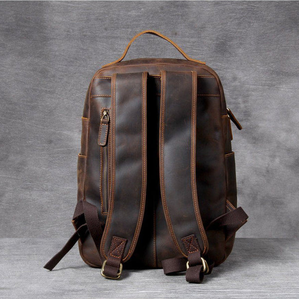 Tan Leather Backpack |