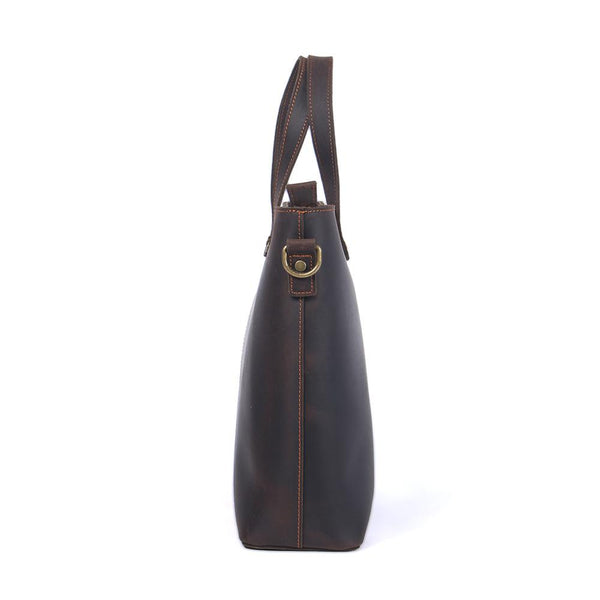 Brown Leather Tote Bag |