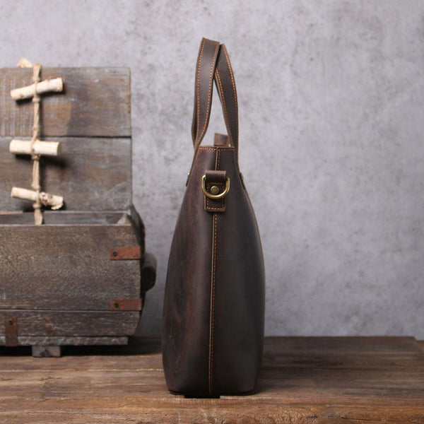 Brown Leather Tote Bag |