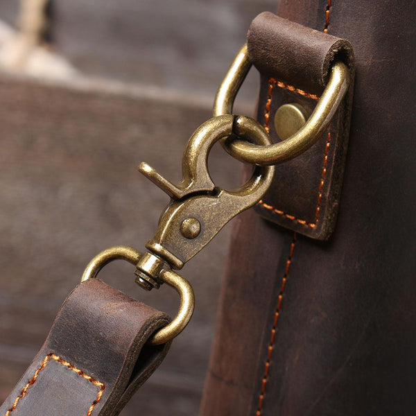 Brown Leather Tote Bag |