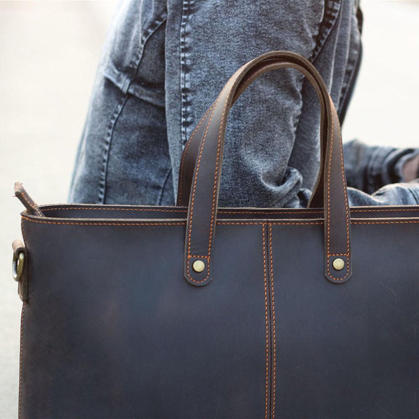 Brown Leather Tote Bag |