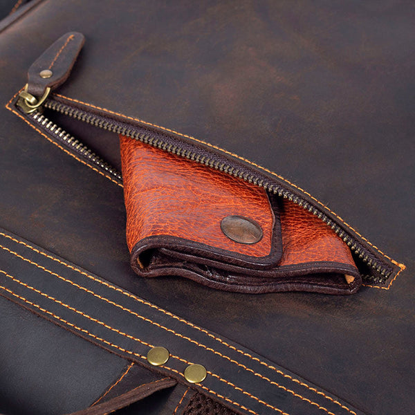 Leather Work Backpack |