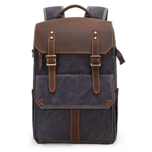 Waxed Canvas Camera Backpack |