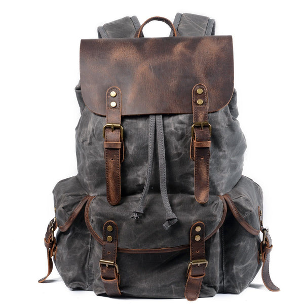 Canvas Leather Backpack |