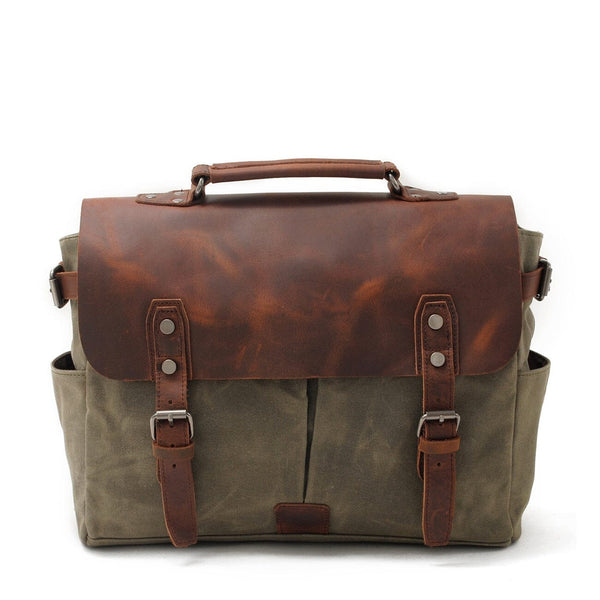 Canvas Crossbody Messenger Bag |