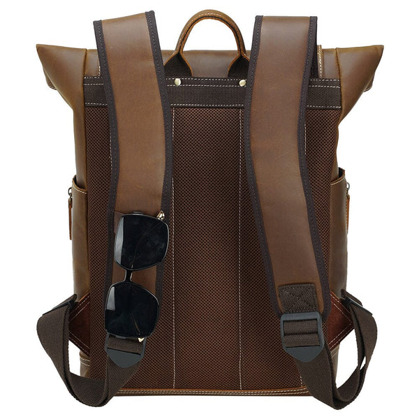 Leather Laptop Bookbag |